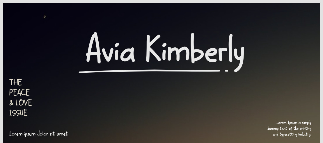 Avia Kimberly Font