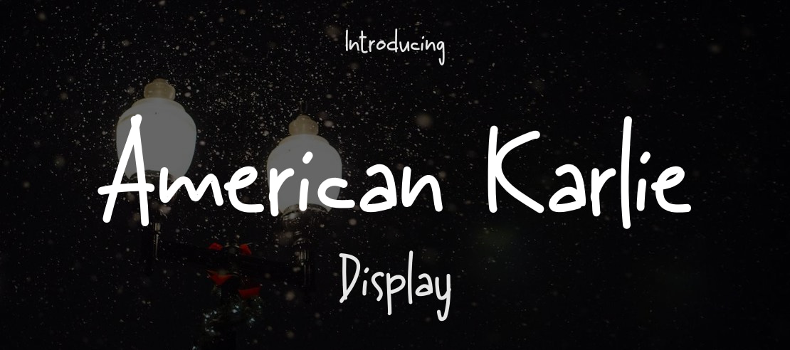 American Karlie Font