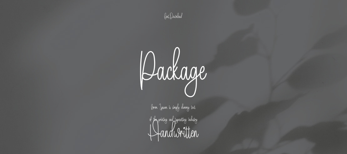 Package Font