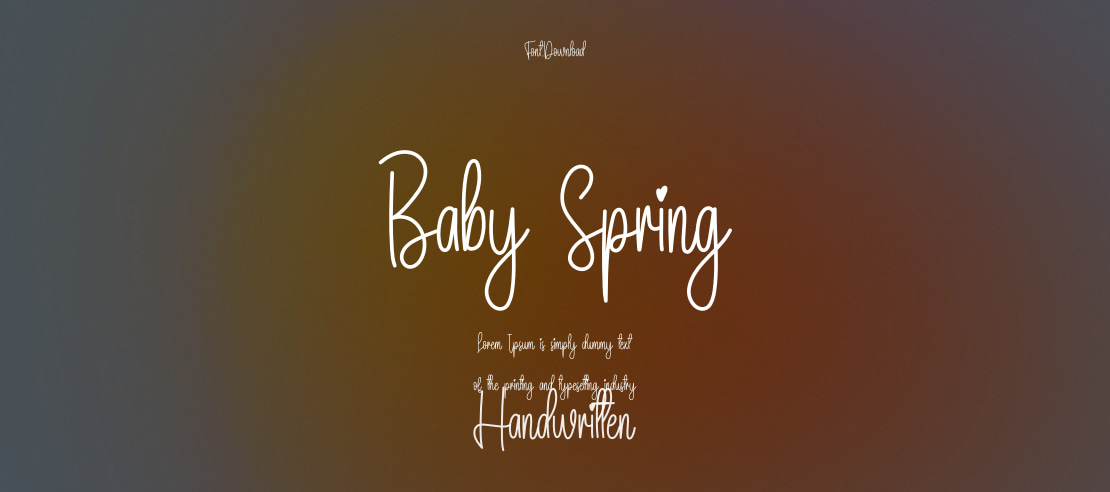 Baby Spring Font