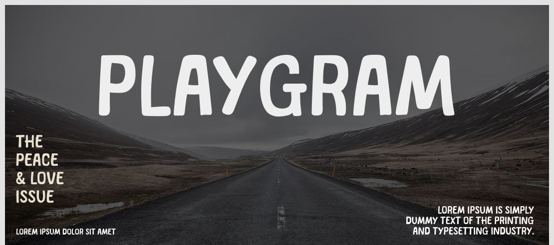 Playgram Font