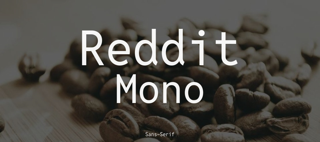 Reddit Mono Font Family