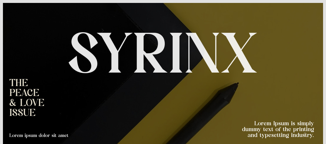 SYRINX Font