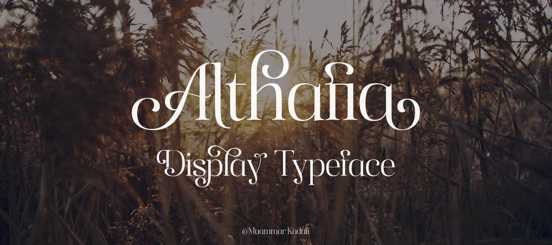 Althafia Display Font