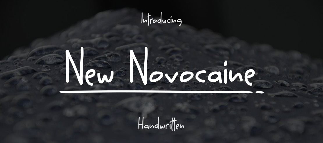 New Novocaine Font
