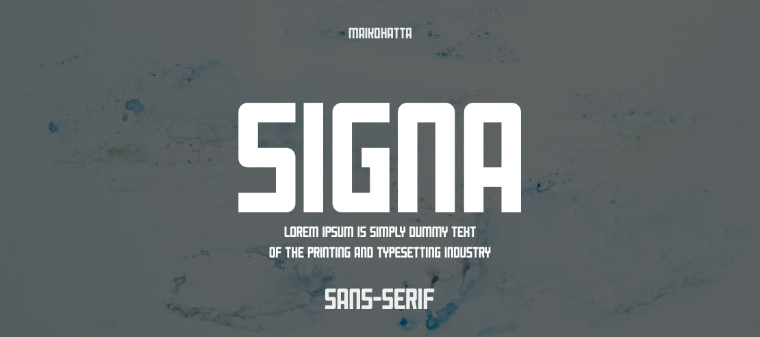 SIGNA Font