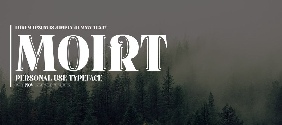 Moirt Personal Use Font