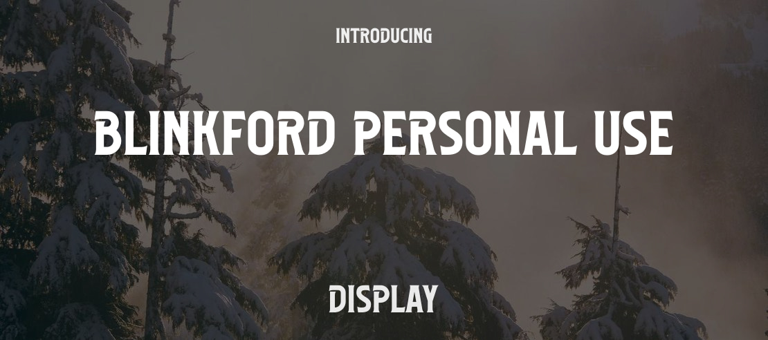 Blinkford Personal Use Font