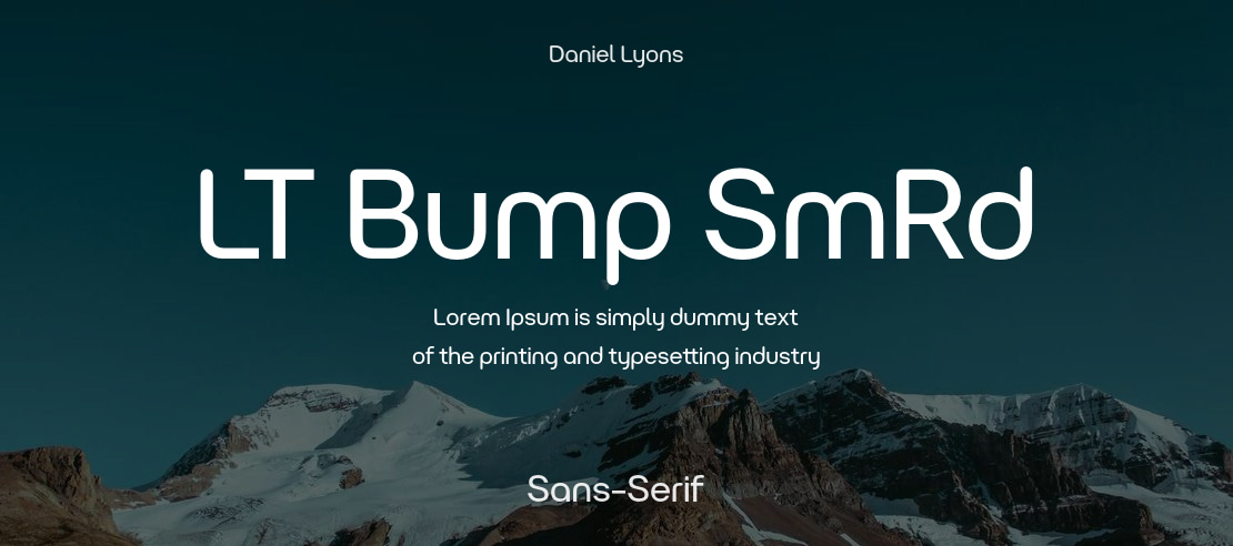 LT Bump SmRd Font Family