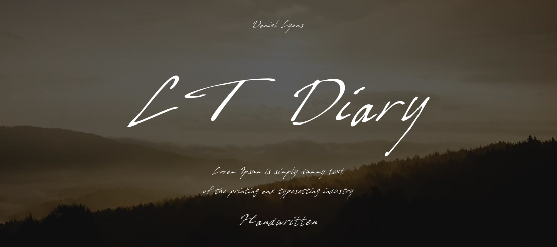 LT Diary Font