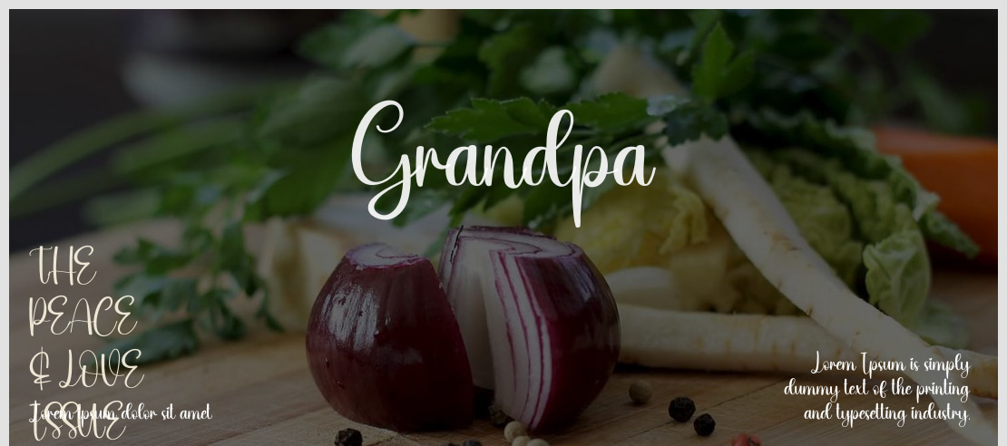 Grandpa Font