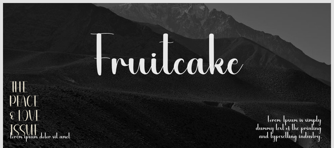 Fruitcake Font