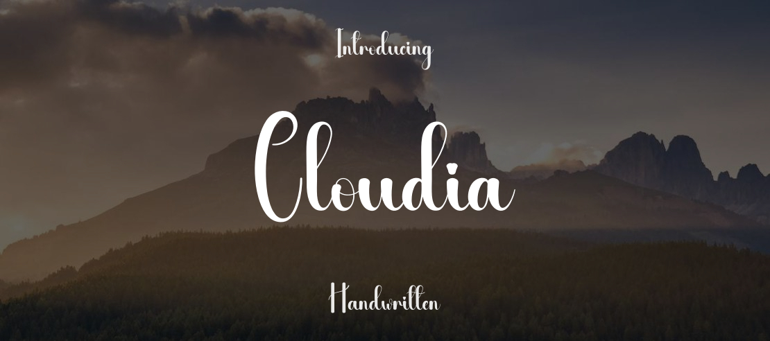 Cloudia Font