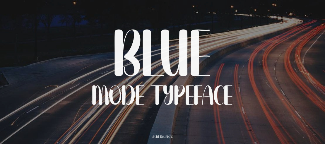 Blue Mode Font