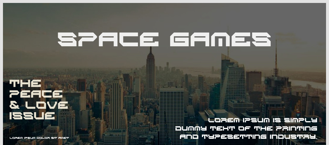 Space Games Font