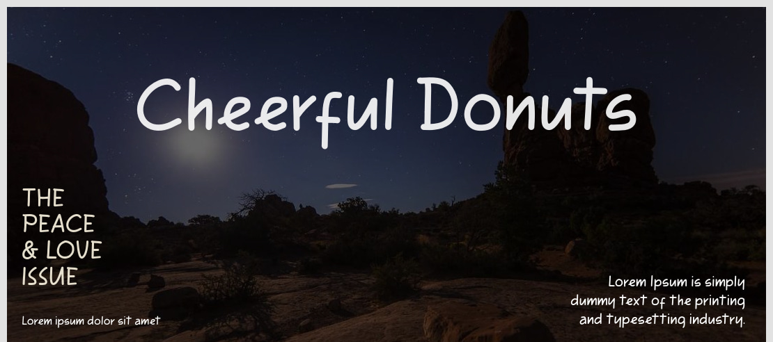 Cheerful Donuts Font