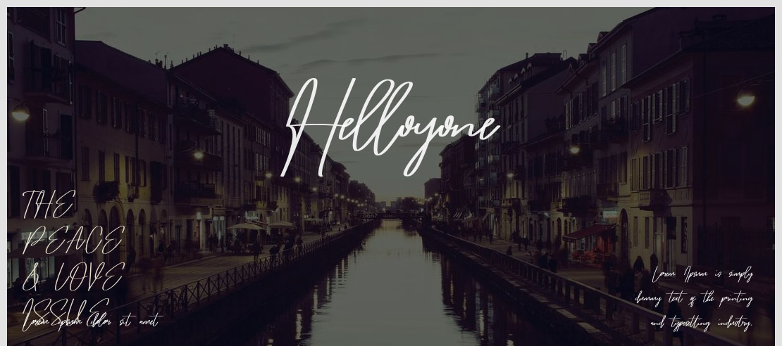 Helloyone Font