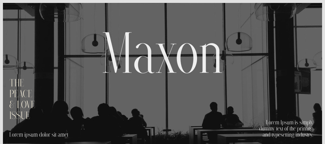 Maxon Font