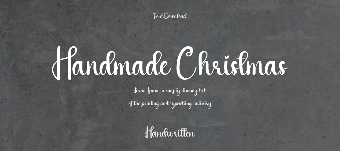 Handmade Christmas Font