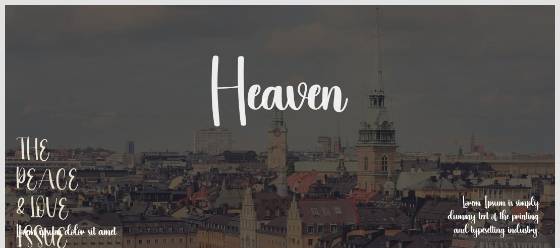 Heaven Font