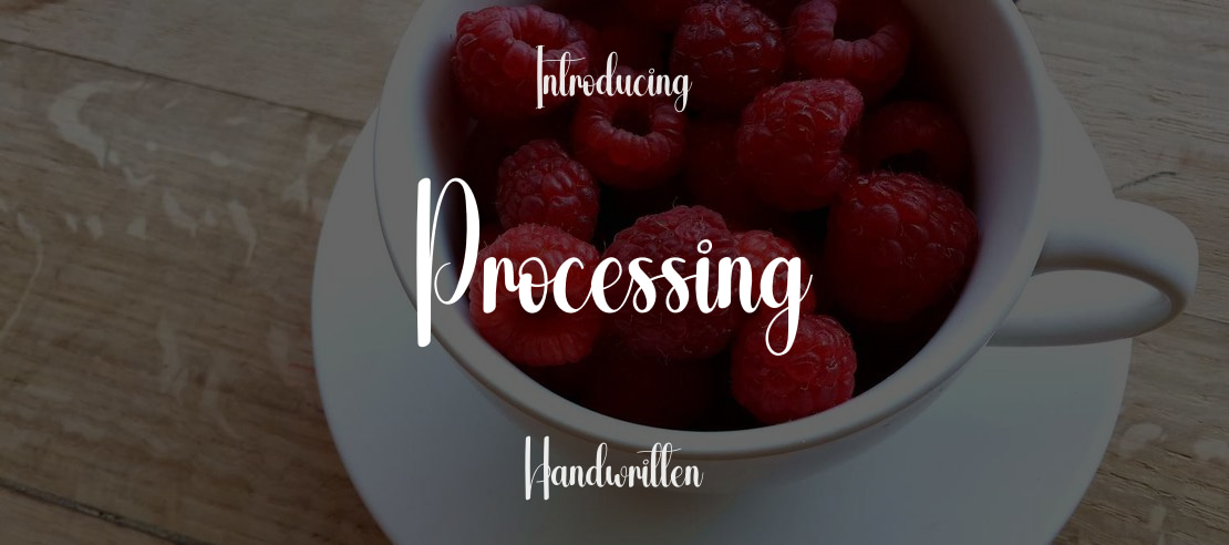 Processing Font