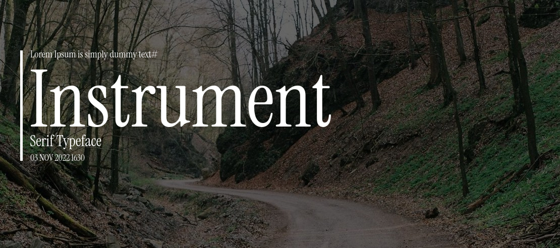 Instrument Serif Font Family