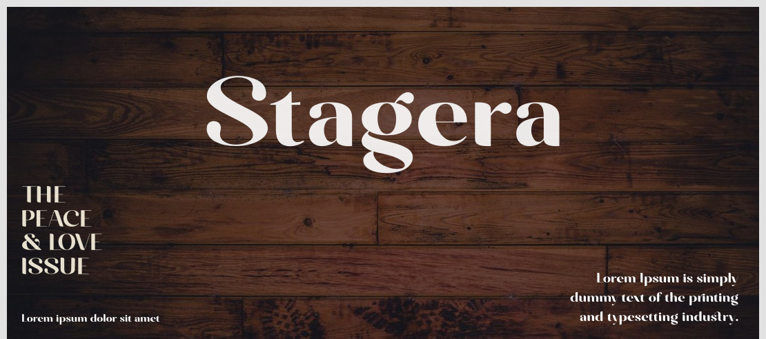 Stagera Font