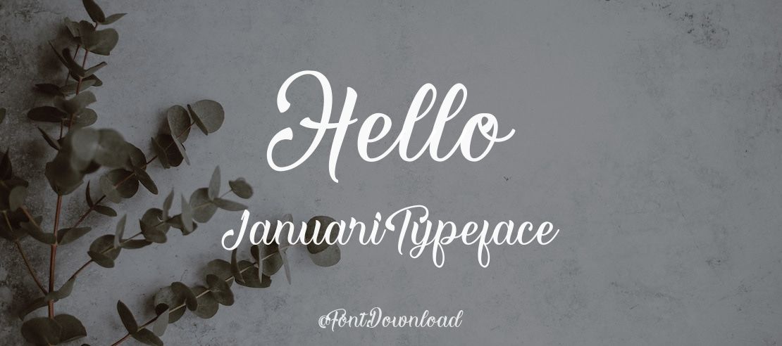 Hello Januari Font