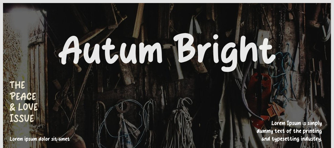 Autum Bright Font