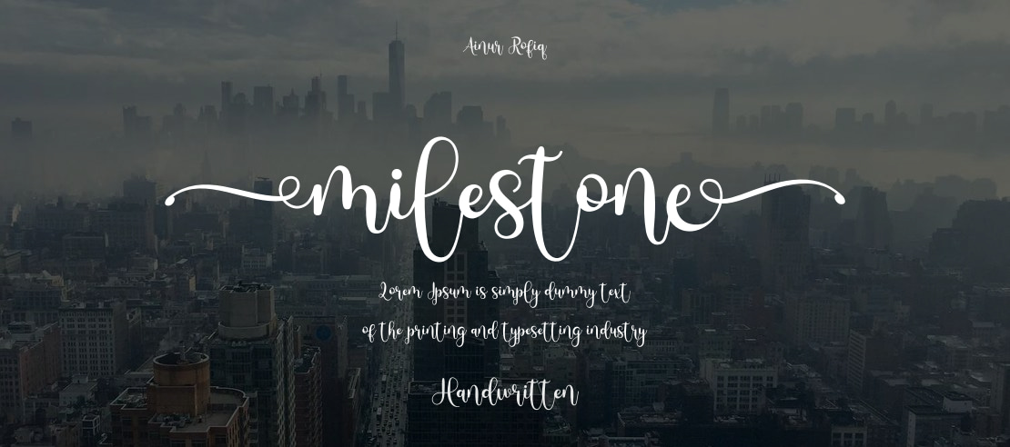 Milestone Font