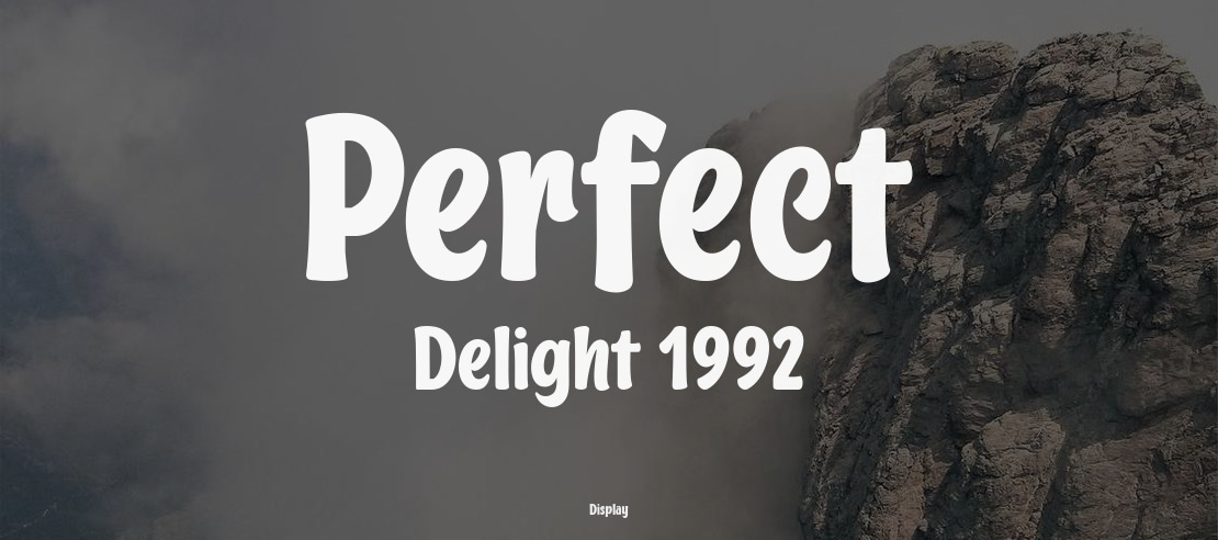 Perfect Delight 1992 Font