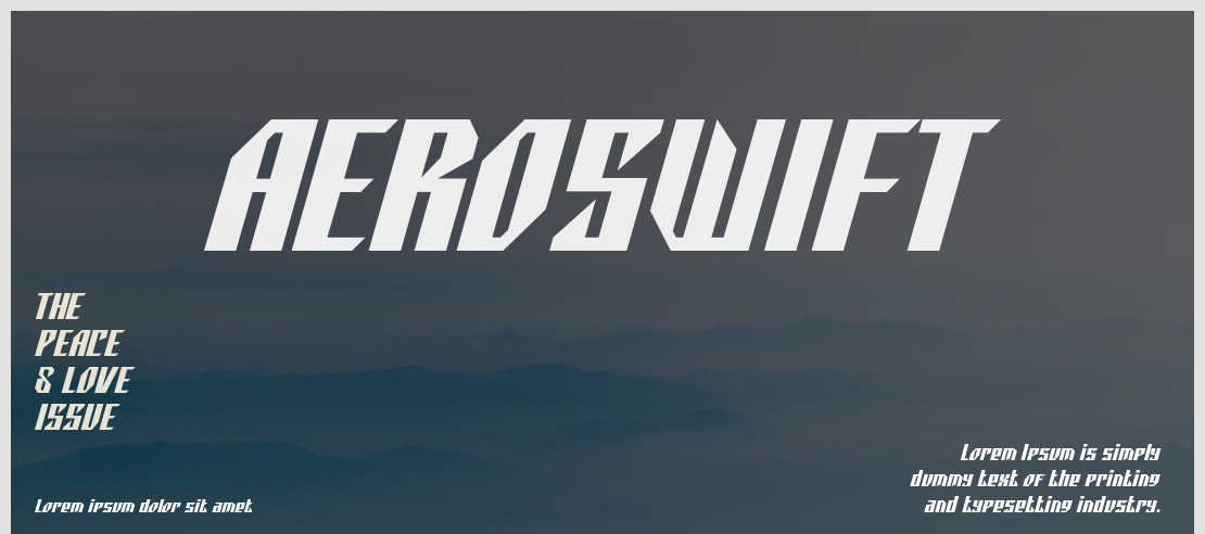 AEROSWIFT Font