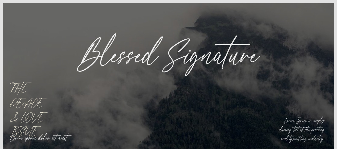 Blessed Signature Font