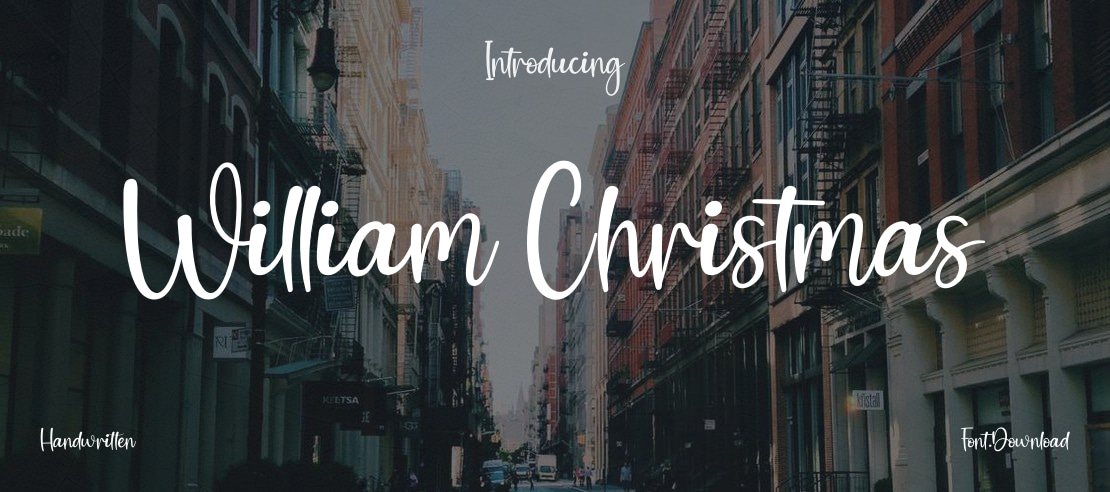 William Christmas Font