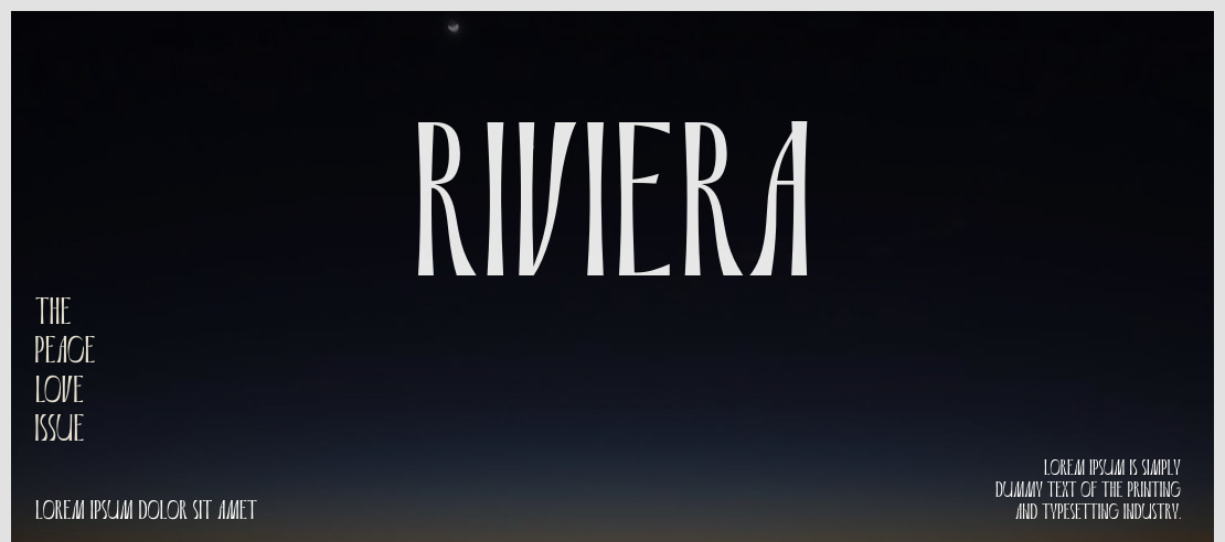 Riviera Font