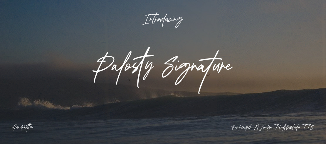 Palosty Signature Font