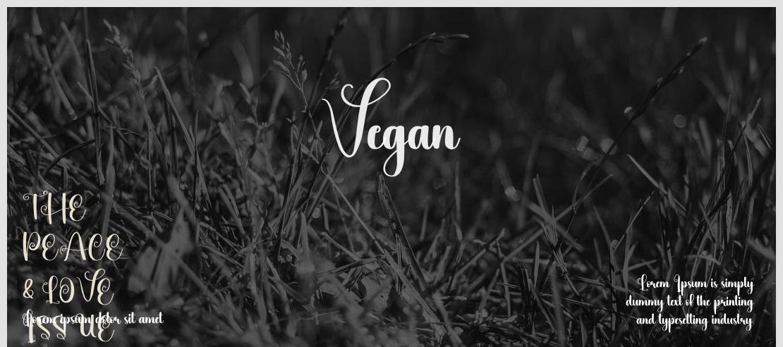 Vegan Font