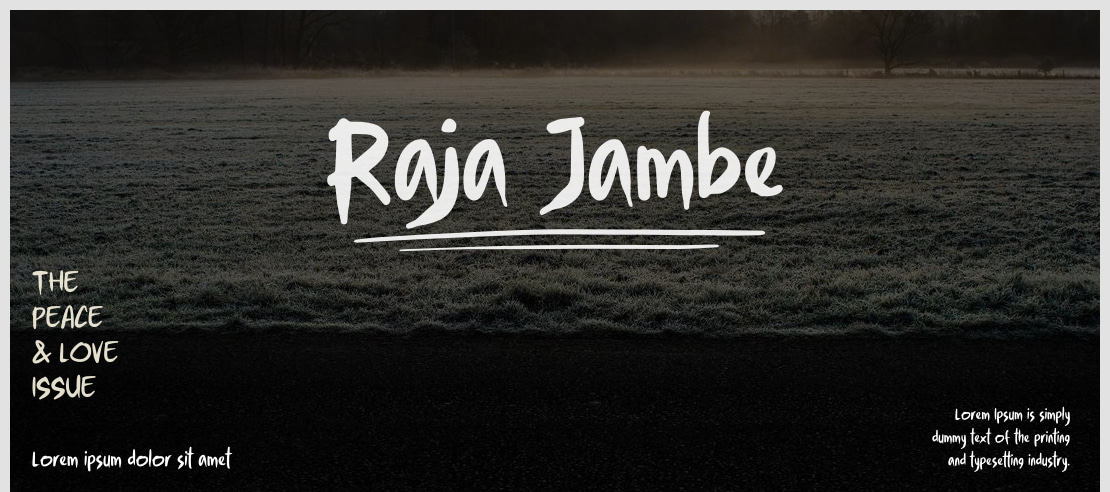 Raja Jambe Font