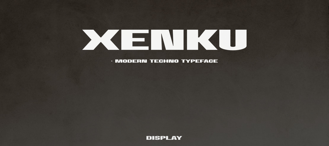 Xenku - Modern Techno Typeface Font Family