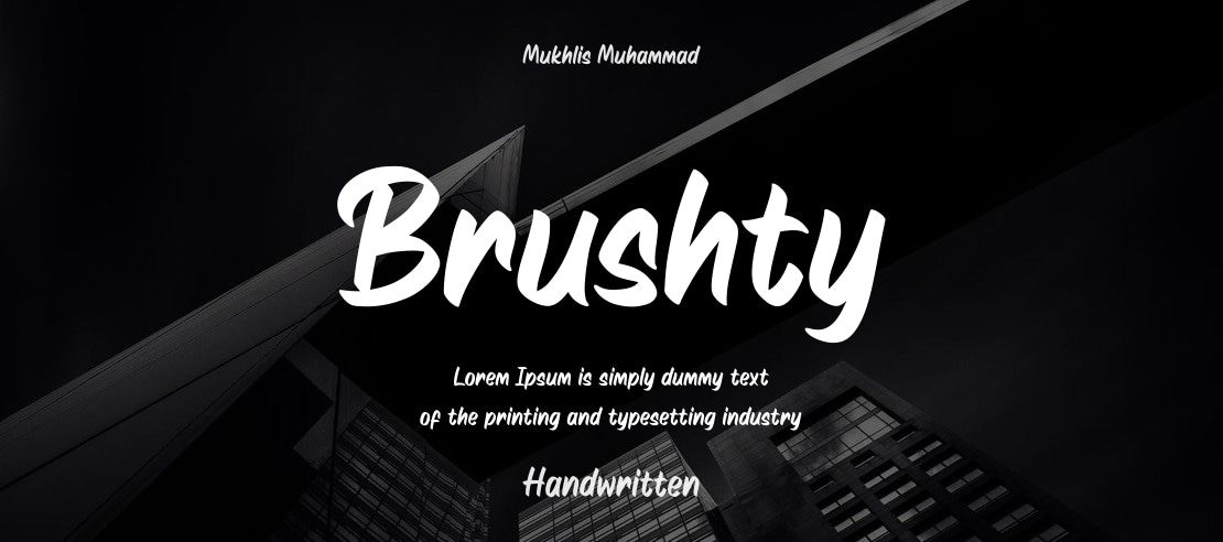 Brushty Font