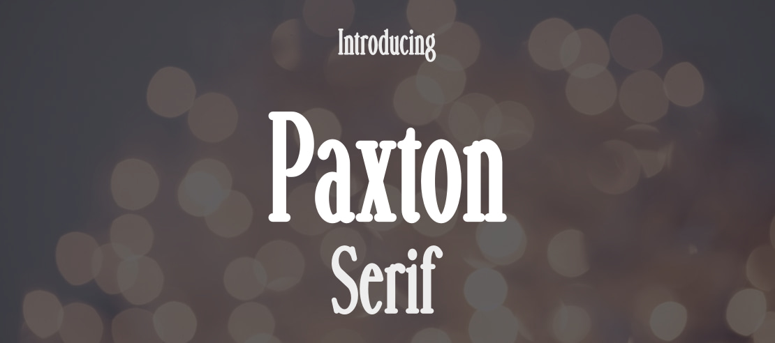 Paxton Font