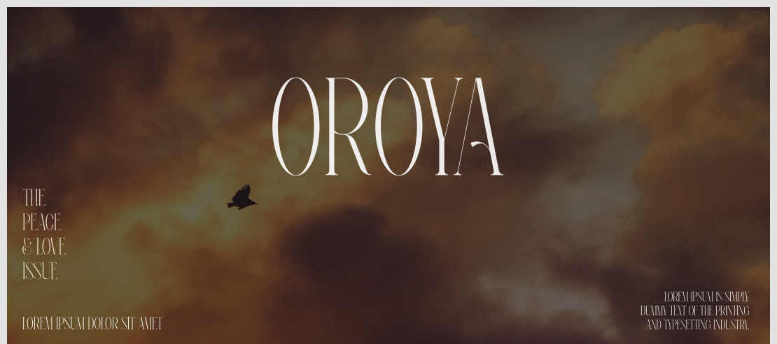 Oroya Font