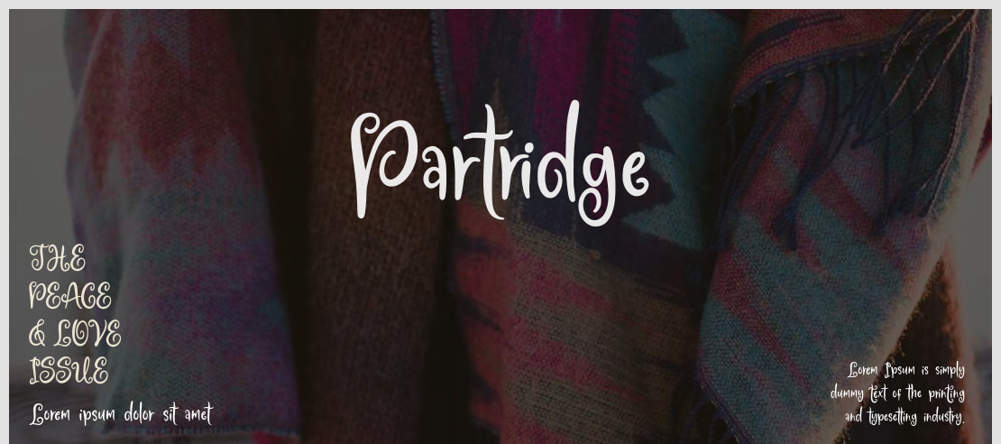 Partridge Font