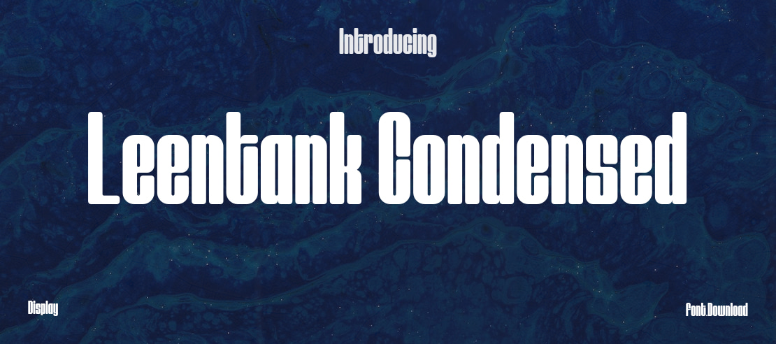 Leentank Condensed Font Family