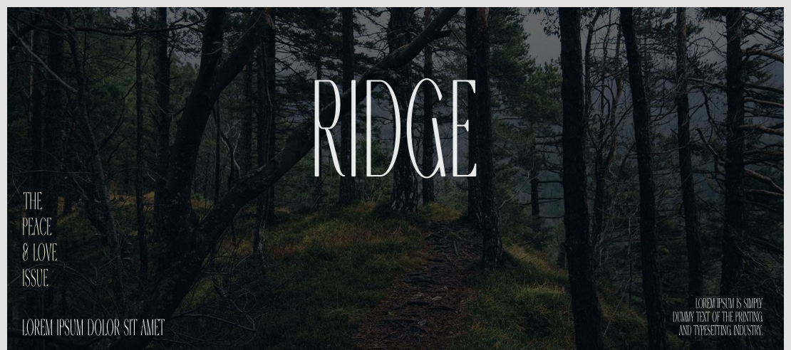 Ridge Font