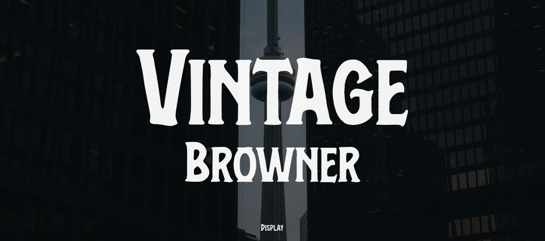 Vintage Browner Font