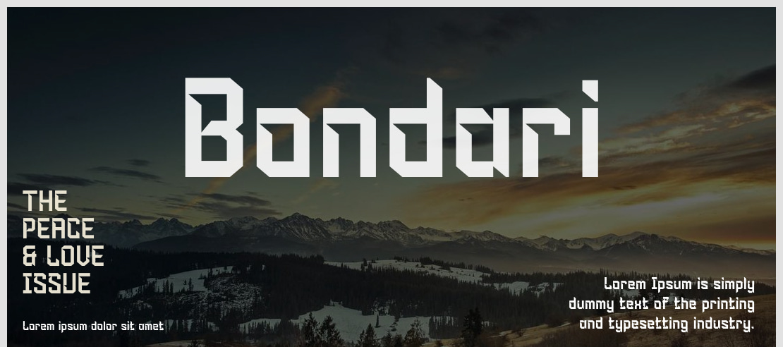 Bondari Font
