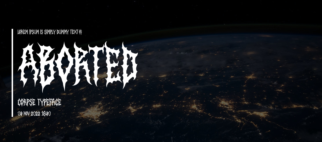 Aborted Corpse Font