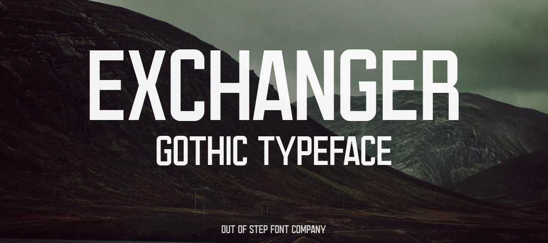 Exchanger Gothic Font