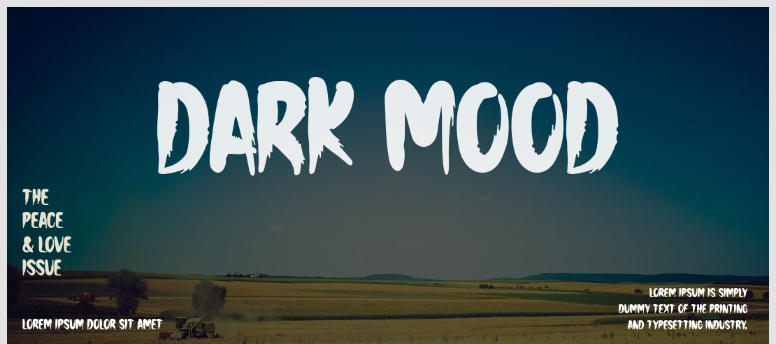 Dark Mood Font